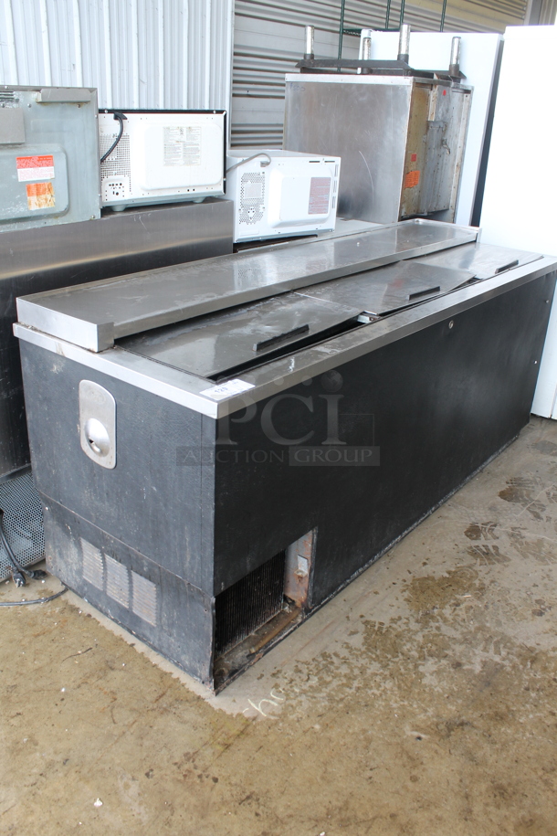 Beverage Air DW79 Stainless Steel Commercial Back Bar Bottle Cooler w/ 3 Sliding Lids. 115 Volts, 1 Phase. Tested and Working! - Image 2 of 6