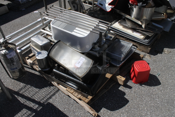 ALL ONE MONEY! PALLET LOT of Various Items Including Napkin Dispenser and Stainless Steel Drop In Bins - Image 2 of 2