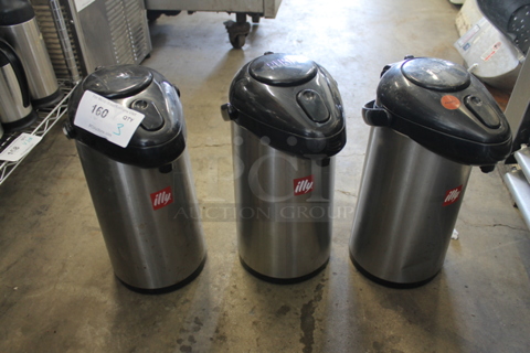3 Stainless Steel Air Pots. 3 Times Your Bid!