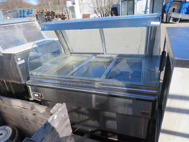 One BKI 3 Well Hot Food Display Case. Model# WDC-3. Unable To Test. 208 Volt. 3/1 Phase. 49X36X50.