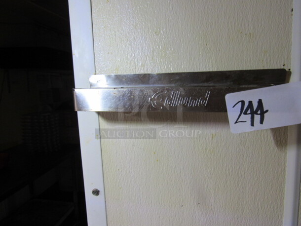 One 12 Inch Wall Mount Stainless Stell Edlund Knife Holder.  BUYER MUST REMOVE.