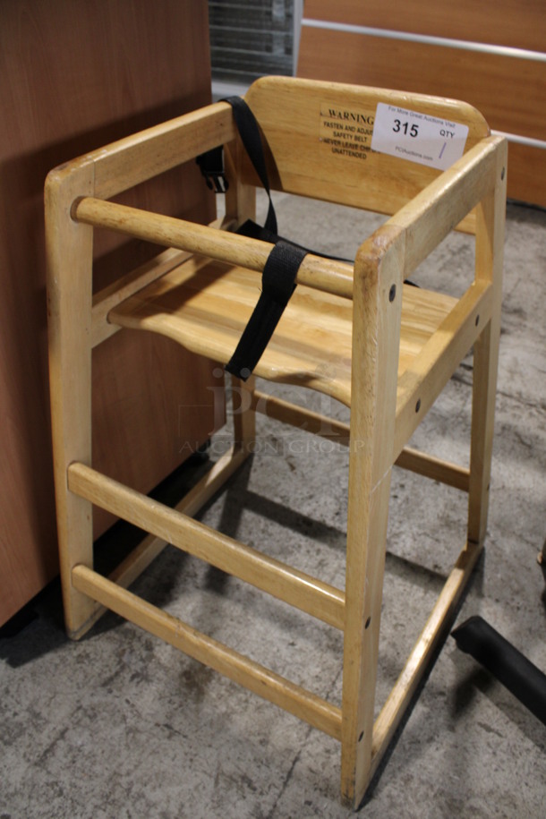 Wood Pattern High Chair. 19x20x28 - Image 2 of 4
