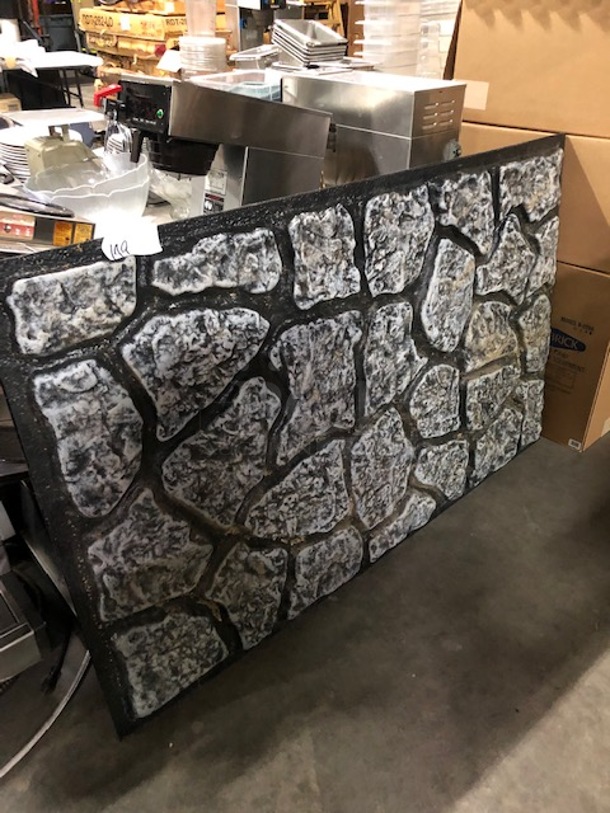 61X37.5 Fake Rock Panel. 2XBID