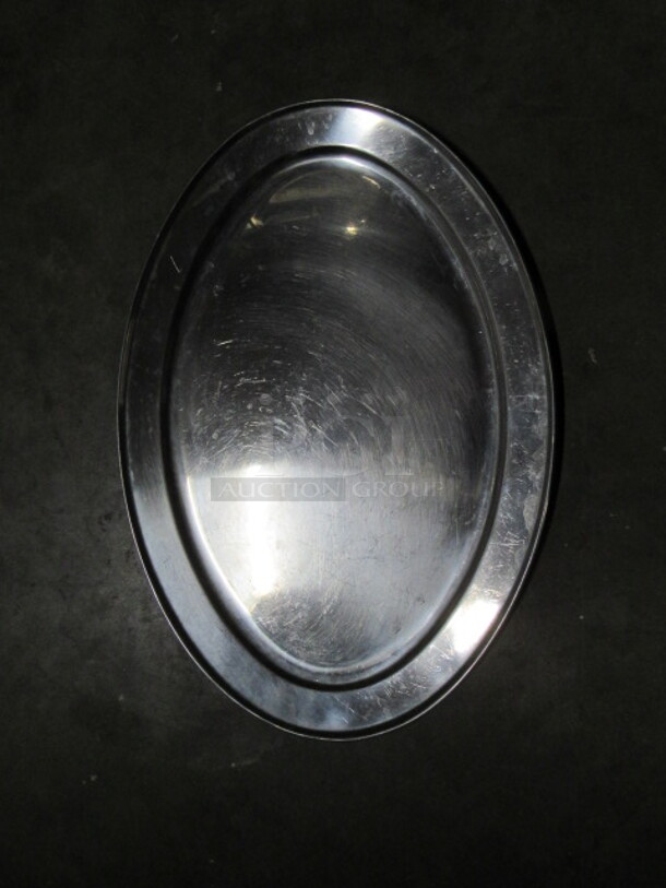 21.5X15 Stainless Steel Oval Serving Platter. 3XBID