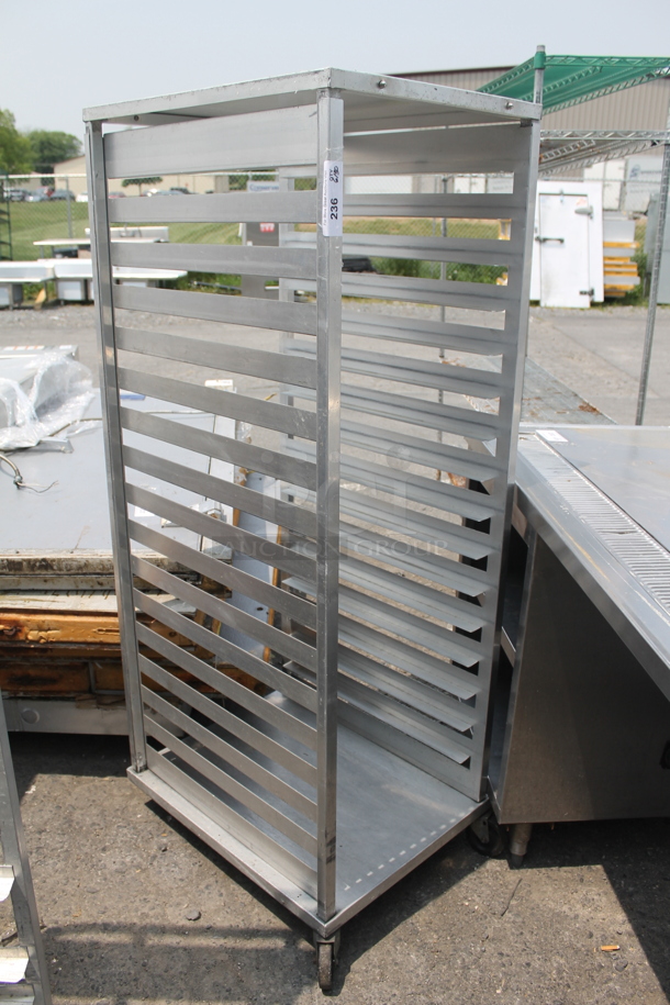 Commercial Aluminum Mobile Sheet Pan Rack On Commercial Casters.  - Image 2 of 4