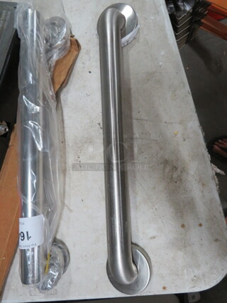 One NEW 19 Inch Stainless Steel Handicap Bar.