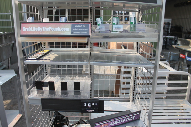 Commercial Gray Cigarette/Tobacco Gridwall Display - Image 4 of 6