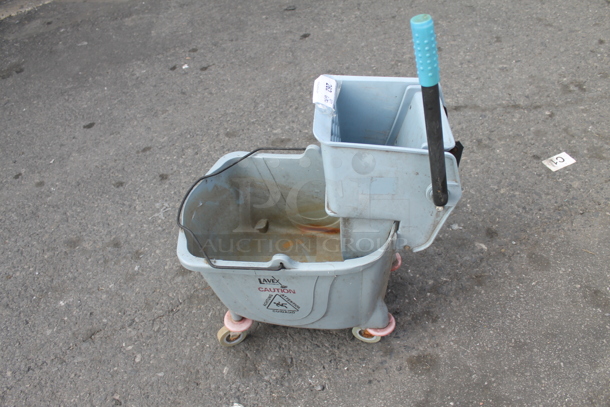 Lavex Blue Mop Bucket On Commercial Casters. - Image 4 of 5