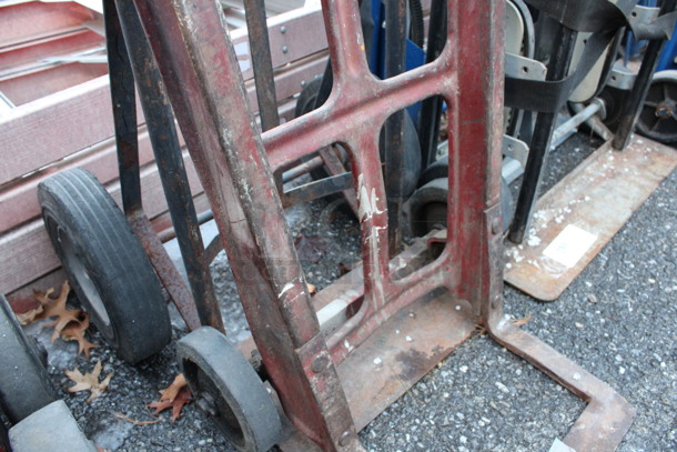 2 Metal Furniture Dollies; Red and Gray. 18x16x47, 22x18x46. 2 Times Your Bid! - Image 4 of 4