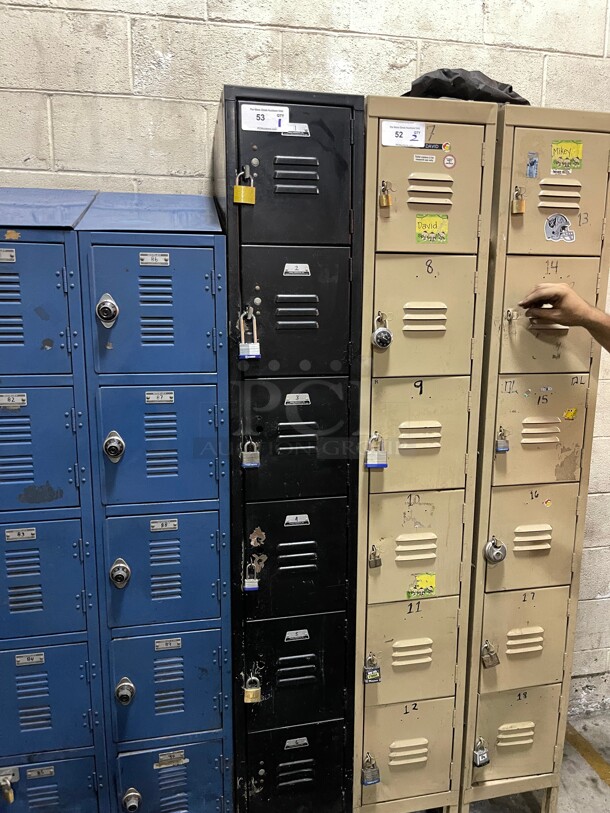 Commercial Employee Lockers Black Color NSF Great For Any Restaurant Kitchen - Image 3 of 6