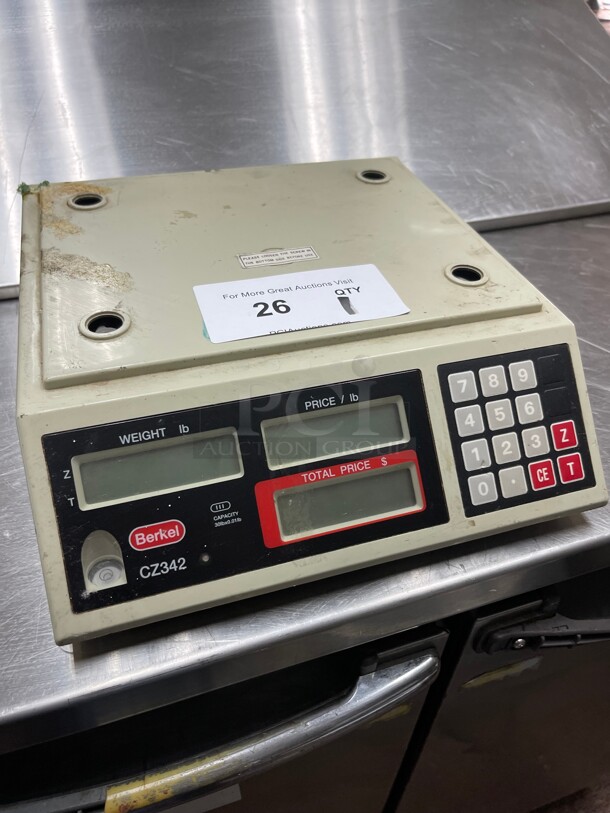 Avery Berkel CZ342 Price Computing Food Scale Countertop Two Sided TESTED Missing Top Cover - Image 1 of 9