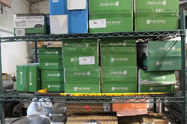 ALL ONE MONEY! Tier Lot of Various BRAND NEW IN BOX Items Including 9 Various San Jamar Napkin Dispensers - Image 1 of 4