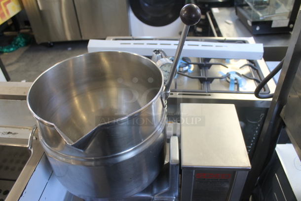 Groen TDB/4-20 Stainless Steel Commercial Countertop 20 Quart Steam Tilting Kettle on Stand. 208 Volts, 3 Phase. - Image 2 of 9