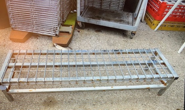 One Stainless Steel Shelf/Dunnage Rack. 46X12X9.5 - Image 1 of 1