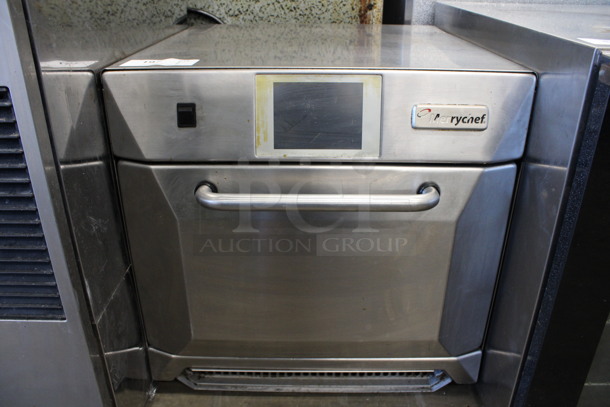 2013 Merrychef Model eikon e4 Stainless Steel Commercial Countertop Electric Powered Rapid Cook Oven. 208/240 Volts, 1 Phase. 23x26x23.5