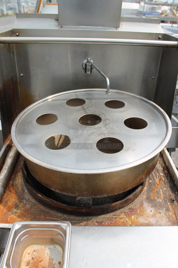 Bowery 101 Stainless Steel Commercial Floor Style Natural Gas Powered Wok Range. - Image 5 of 8
