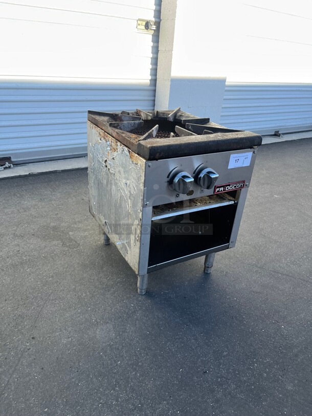 Clean! FRIDGCON FTSP-18-1 18 inch ONE BURNER STOCK POT RANGE Natural Gas NSF Great For Large Pots Tested and Working! - Image 6 of 6