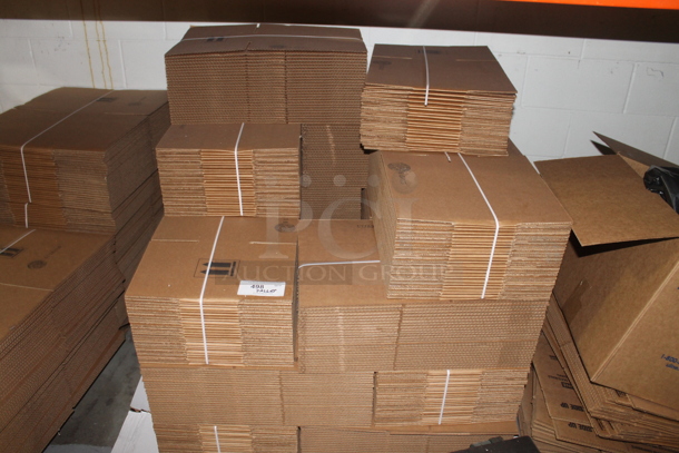 ALL ONE MONEY! PALLET LOT of Various BRAND NEW Cardboard Boxes. BUYER MUST REMOVE. - Image 1 of 3
