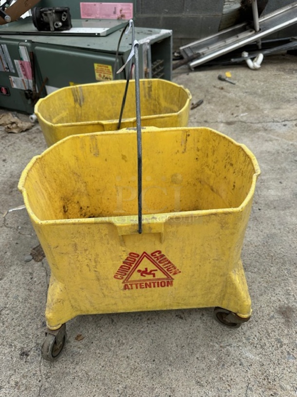One Mop Bucket On Casters. - Image 1 of 1