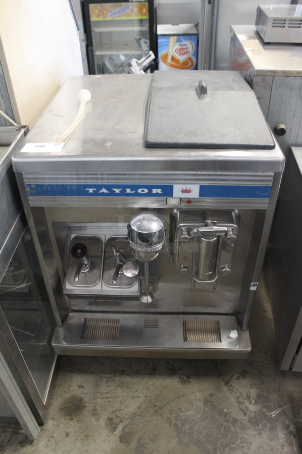 Taylor B415-22 Commercial Stainless Steel Countertop Air Cooled Soft Serve Freezer With One Hopper. 208V, 1 Phase. 