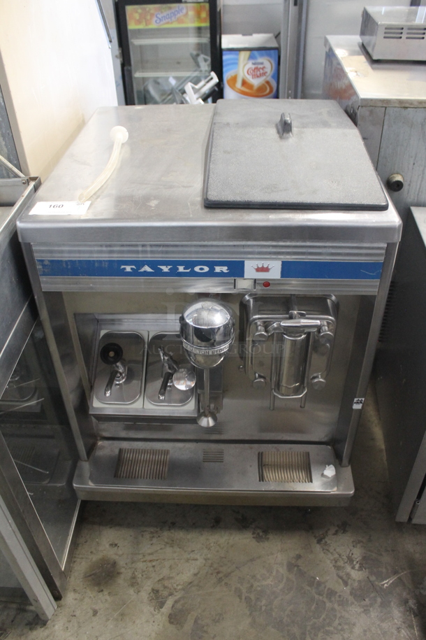 Taylor B415-22 Commercial Stainless Steel Countertop Air Cooled Soft Serve Freezer With One Hopper. 208V, 1 Phase.  - Image 1 of 10