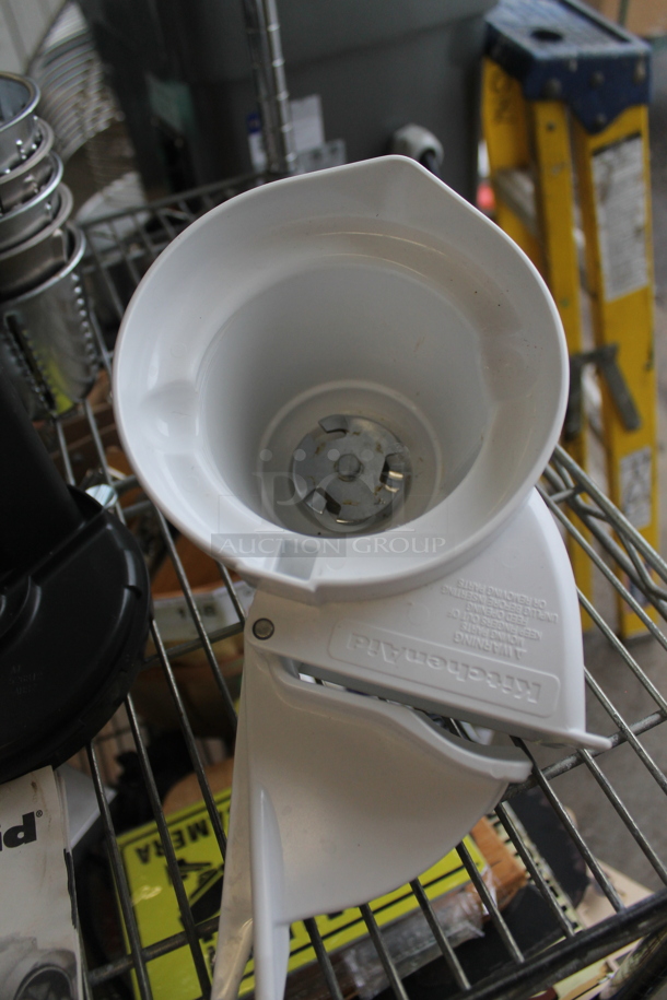 ALL ONE MONEY! Lot of KitchenAid Rotor Slicer Shredder w/ 7 Blades - Image 2 of 7