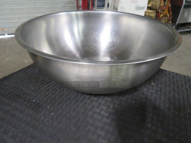 One 11.5 Inch Stainless Steel Bowl.