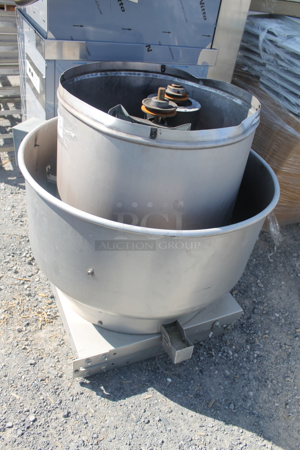 Metal Commercial Rooftop Mushroom Exhaust Fan. - Image 3 of 6