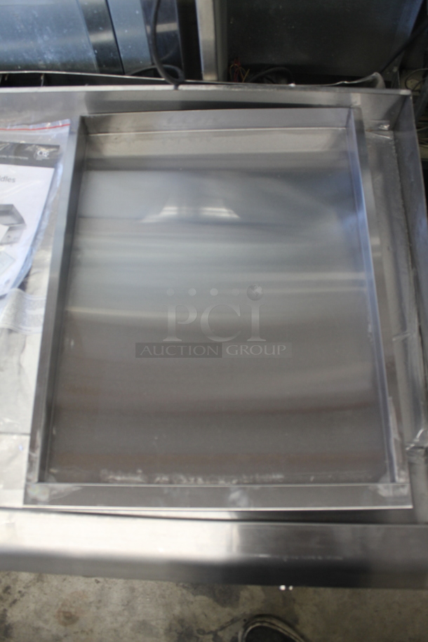 BRAND NEW SCRATCH AND DENT! CPG 351GTCPG Cooking Performance Group Commercial Stainless Steel Natural Gas 48" Countertop Griddle on Galvanized Legs. 120,000 BTU.   - Image 4 of 9