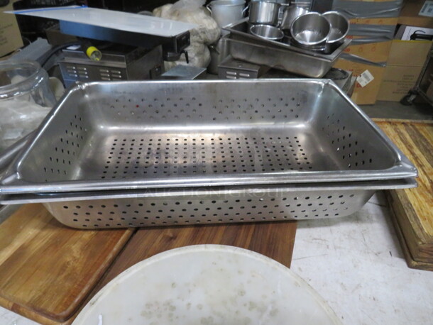 Full Size 4 Inch Deep Perforated Hotel  Pan. 2XBID