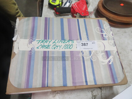 One Case Of 100 Carlisle Tray Liners.