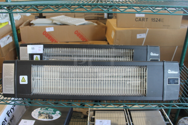 2 2020 Dr. Heater DR-238 Commercial Electric Black Carbon Infrared Heaters. 120V. 2 Times Your Bid! 