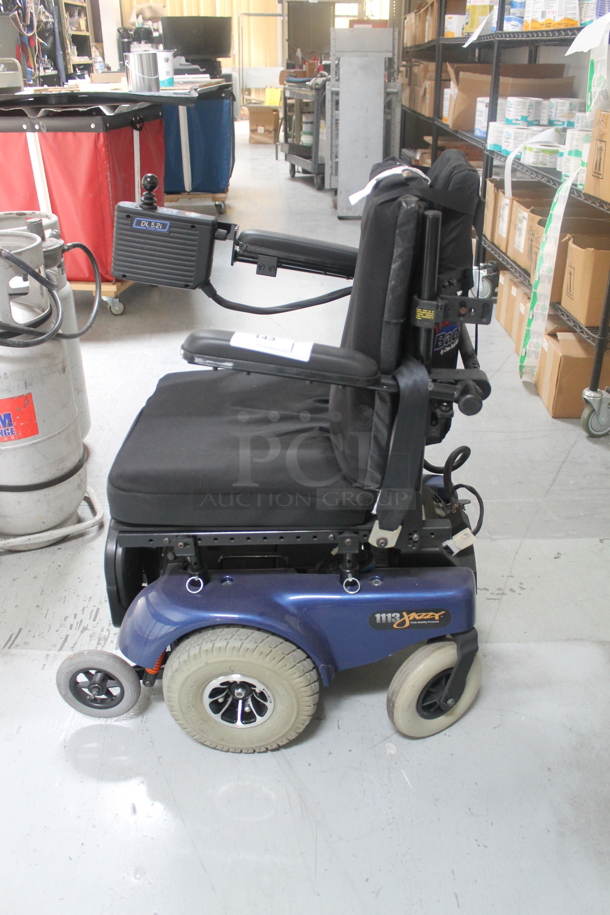 Pride Mobility Jazzy 1113 Blue Metal Electric Powered Chair. - Image 2 of 7