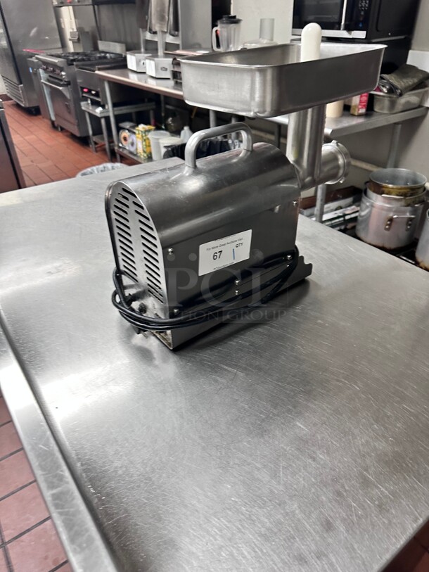 Working! Weston 8 1/2 Hp Stainless Steel Pro-Series Electric Heavy Duty Meat Grinder, Model# 08-0801-W 115 Volt Tested and Working! - Image 4 of 8