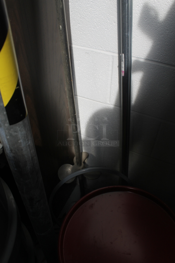 Gray Metal 4 Tier Shelving Unit w/ Contents Including Casters. BUYER MUST REMOVE. - Image 7 of 7