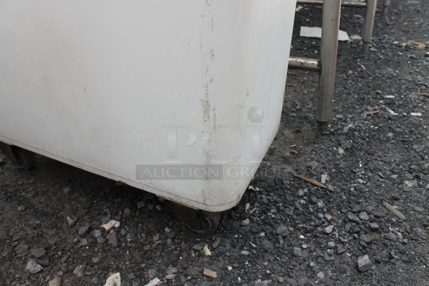 2 White Poly Ingredient Bins on Commercial Casters w/ 1 Lid. 2 Times Your Bid! - Image 5 of 5