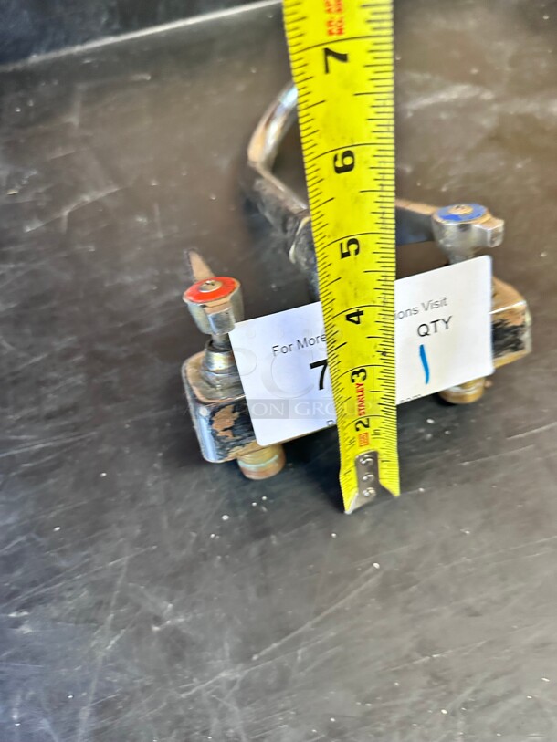 Clean! Krowne 10-400L Splash Mount Faucet - 3  inch  Gooseneck Spout, 6 inch  Centers NSF  - Image 5 of 5