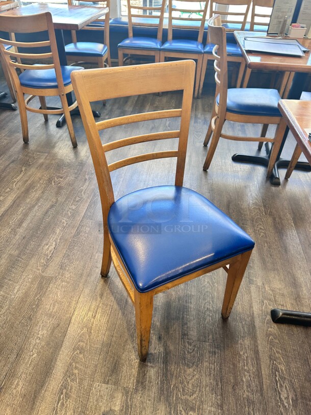 Clean! HERCULES Series Vertical Slat Wood Color Restaurant Chair
16x16x36 - Image 1 of 5