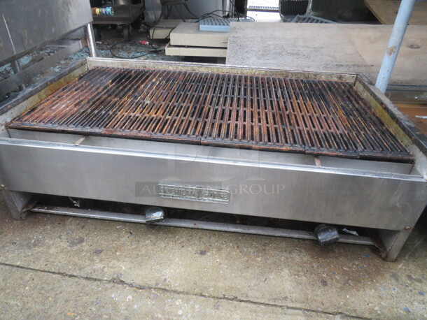 One American Range Natural Gas Charbroiler. 44X24X13 - Image 1 of 1