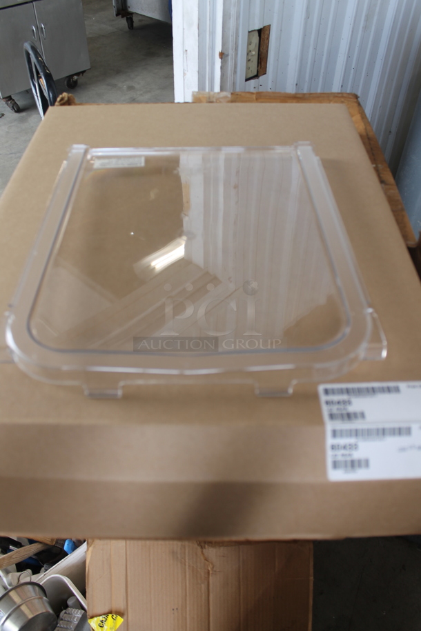 ALL ONE MONEY! 2 Boxes of BRAND NEW Cambro Clear Poly Lids - Image 3 of 7