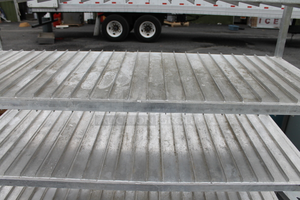 Metal 5 Tier Shelving Unit on Commercial Casters. - Image 3 of 4