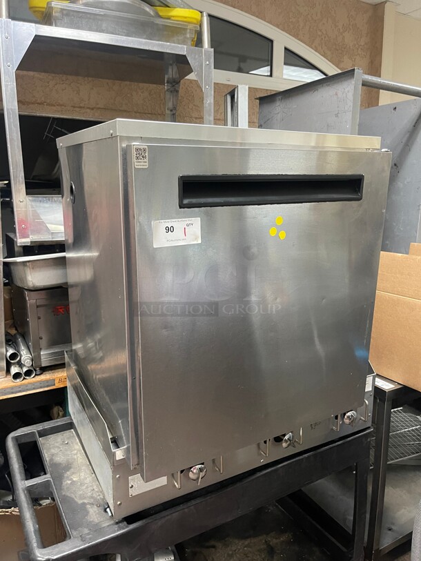 Working! Delfield Commercial Undercounter One Door Worktop Refrigerator NSF 115 Volt Tested and Working! 26x26x39