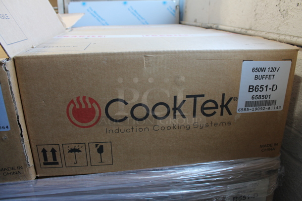 BRAND NEW SCRATCH AND DENT! LATE MODEL! CookTek B651-D Metal Commercial Single Burner Drop In Induction Range. 120 Volts, 1 Phase.  - Image 8 of 9