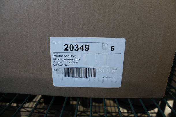 Box of 6 BRAND NEW  Stainless Steel 1/3 Size Drop In Bins. - Image 4 of 5