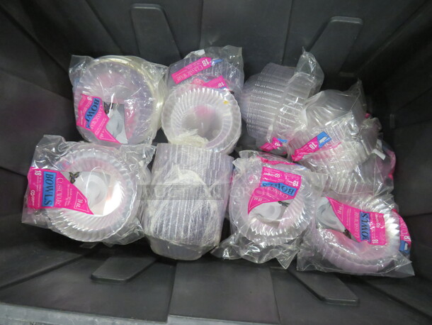 One Lot Of Assorted Plastic Bowls.