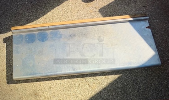 One Stainless Steel Shelf. 36X16X5