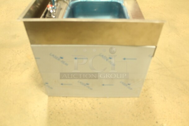 NEW! Advance Tabco Model 7-PS-42 Commercial Stainless Steel Recessed Hand Sink With Faucet And Towel Dispenser. 19x17.75x21 - Image 5 of 6
