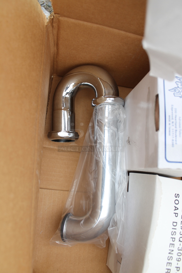 BRAND NEW SCRATCH AND DENT! Advance Tabco Stainless Steel Commercial Single Bay Wall Mount Sink w/ Cabinet. - Image 9 of 9