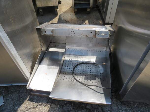 One Stainless Steel Fry Holding Station. 27X29X20