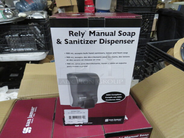 One NEW San Jamar Rely Manual Soap And Sanitizer Dispenser.  - Image 1 of 1